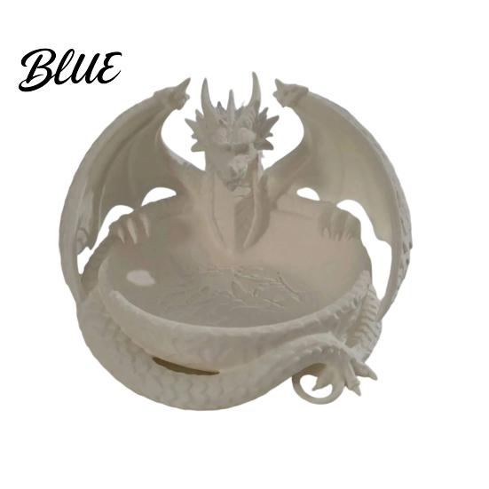 Dekorative Drachenskulptur 3D-gedrucktes Aufbewahrungsfach für Schmuck Schlüssel Schreibtisch-Organizer mit Fantasy-Sammlung Display Detaillierte Schuppen & Flügel Groß