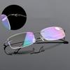 Zilead Randlose Lesebrille Herren Damen Memory Titan Alterssichtige Brille Hochauflösende Brille Sehhilfe +1.0~+4.0
