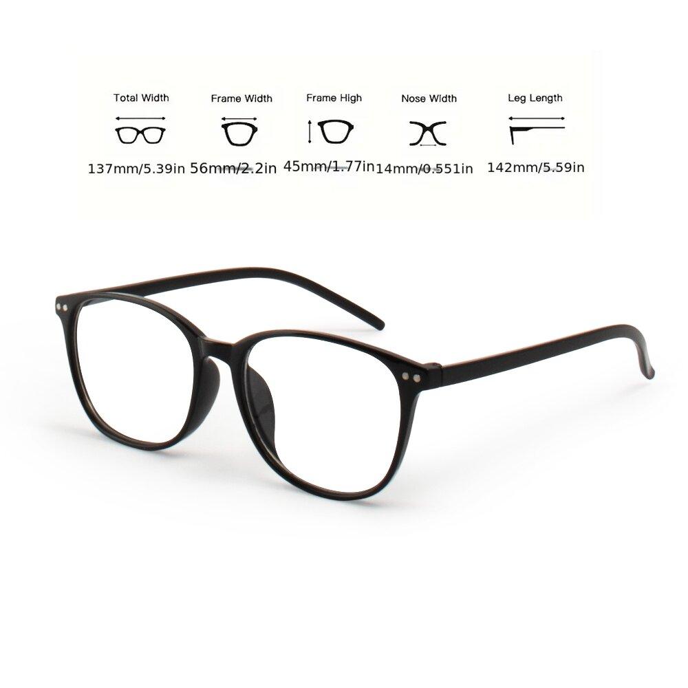 5PCS Reading Glasses Lightweight Anti Eyestrain Fashion Computer Presbyopic Glasses For Women Men