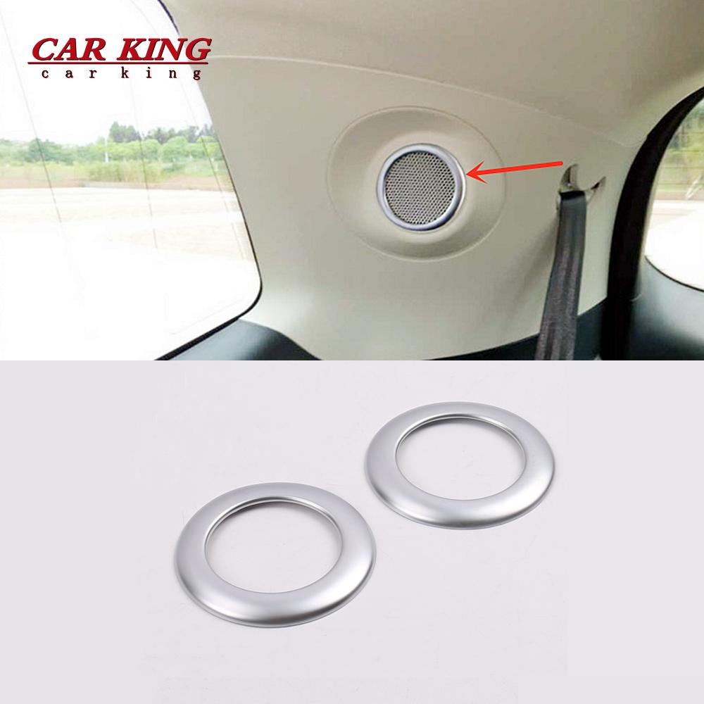 For Ford Edge 2015 2016 2017 ABS Plastic chrome Car Styling Interior Accessories Car Roof Air Vent outlet panel Frame Cover Trim
