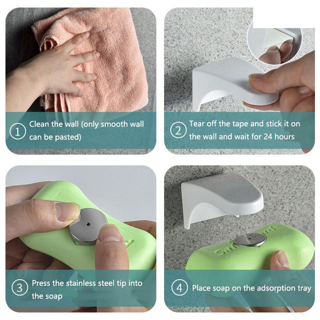 Magnetic Soap Holder, Magical Soap Box, No Punching Soap Holder, Tray Soap Holder, Bathroom Soap Box