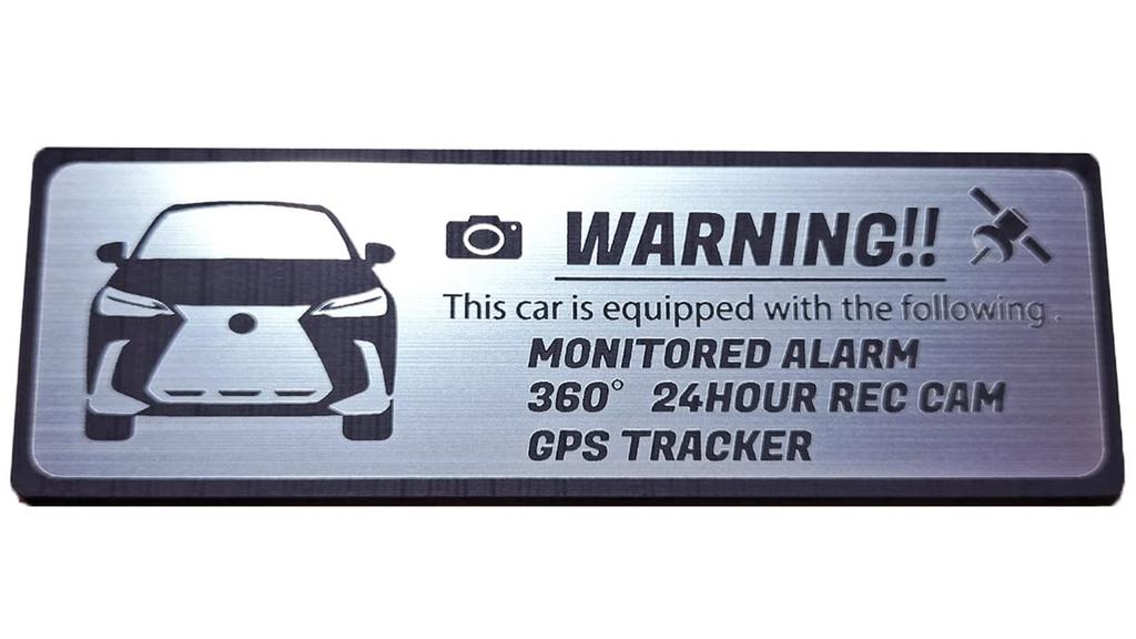 Honami Works New 20 Series NX Security Dash GPS Tracker Sticker Emblem, 24-Hour Surveillance, Cam,