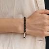 Hyeres-lor H Edition (W) Ball Black Onyx Bead Bracelet HL6B46630WB