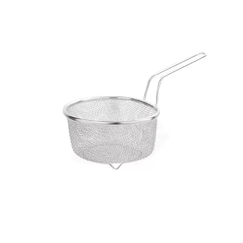 304 Stainless Steel Skimmer for Frying, Boiling, Draining & Filtering Noodles and Vegetables