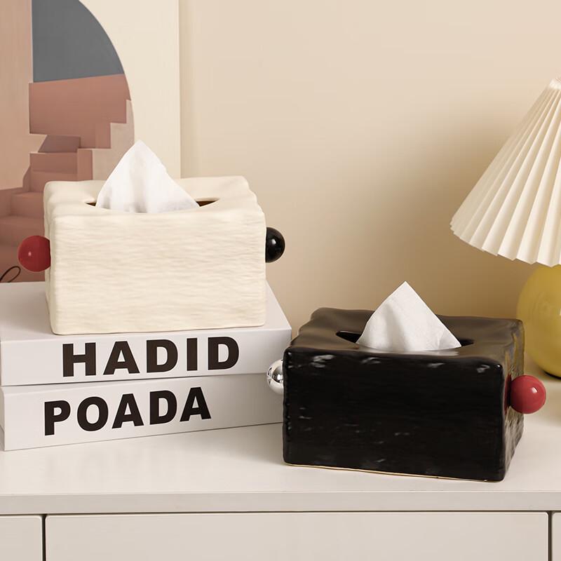 Leichte Luxus Keramik Taschentuchbox mit Obstteller