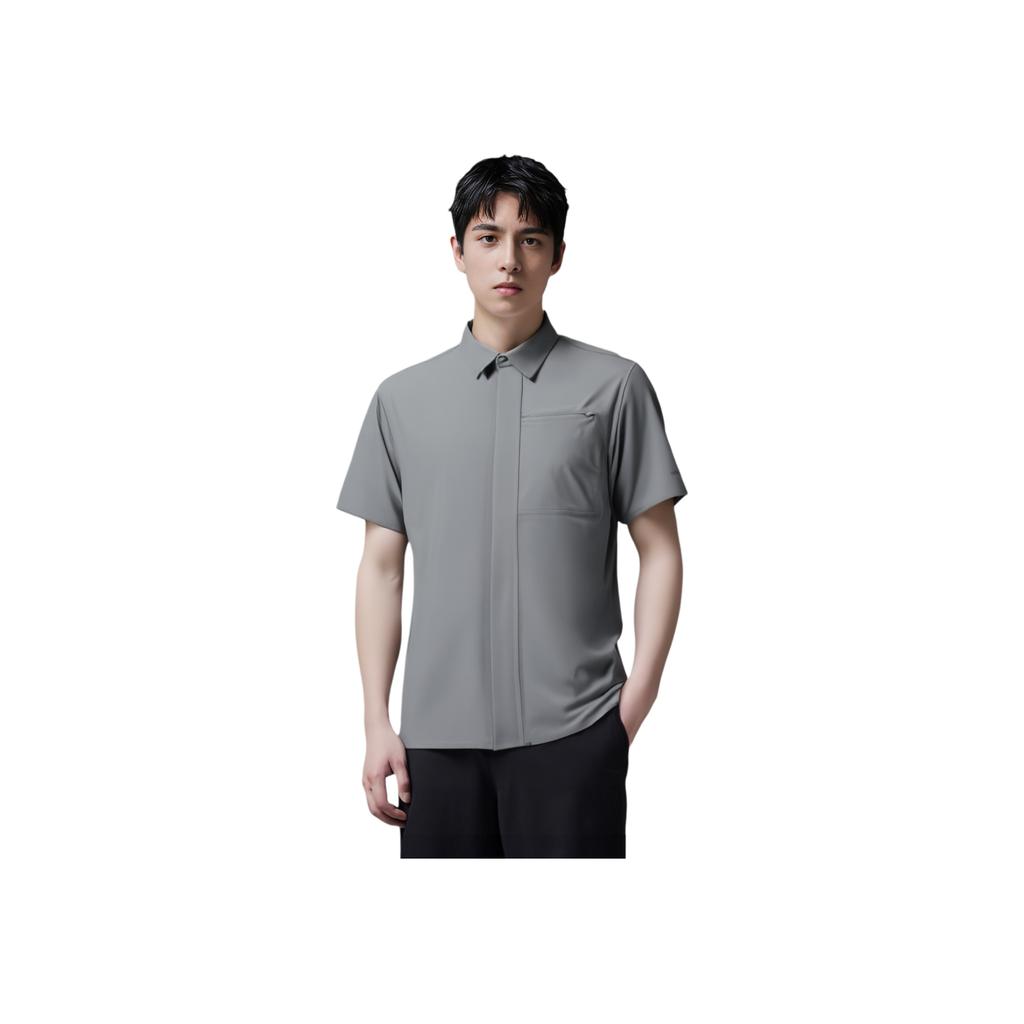 Anta Champion All-Weather Series Quick-Dry Polo Shirt Men Shirts Monet-Gray 152520110-1