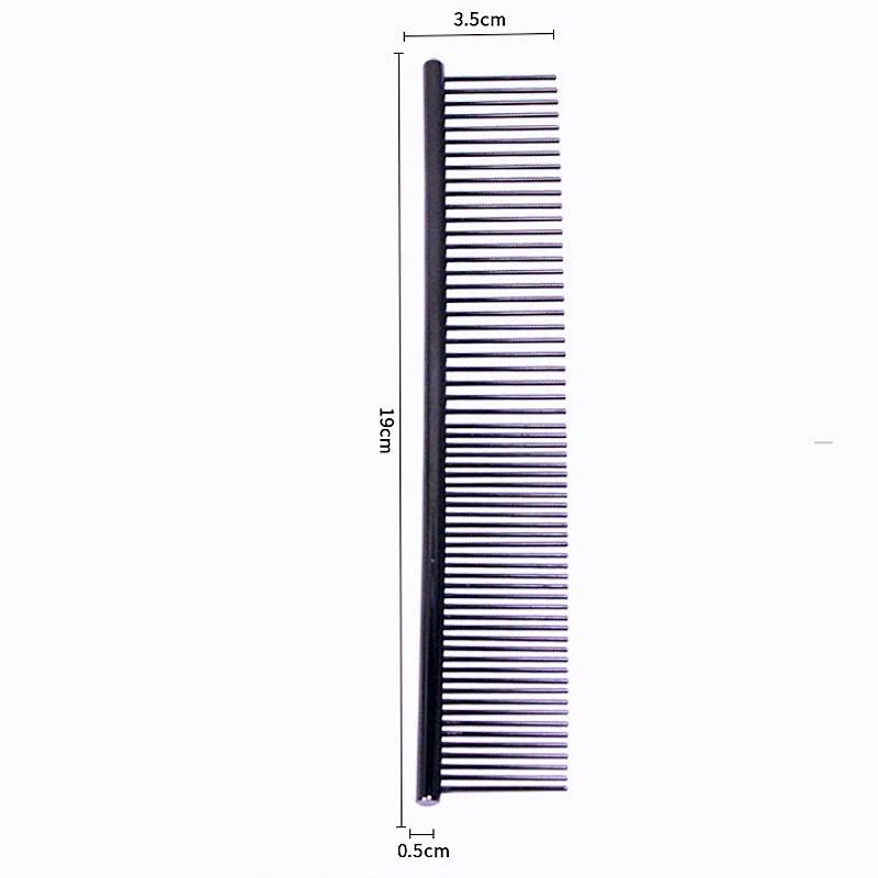 Dog Comb Stainless Steel Dog Brush Pet Grooming Straight Combs for Cat Hair Knot Cleaning Pet Hair Remover Massage Dogs Brushes
