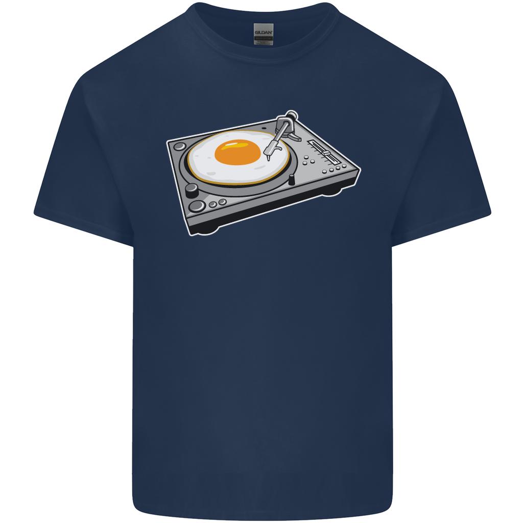 Egg Decks DJ DJing Turntable Record Player Unisexs Light Cotton TShirt