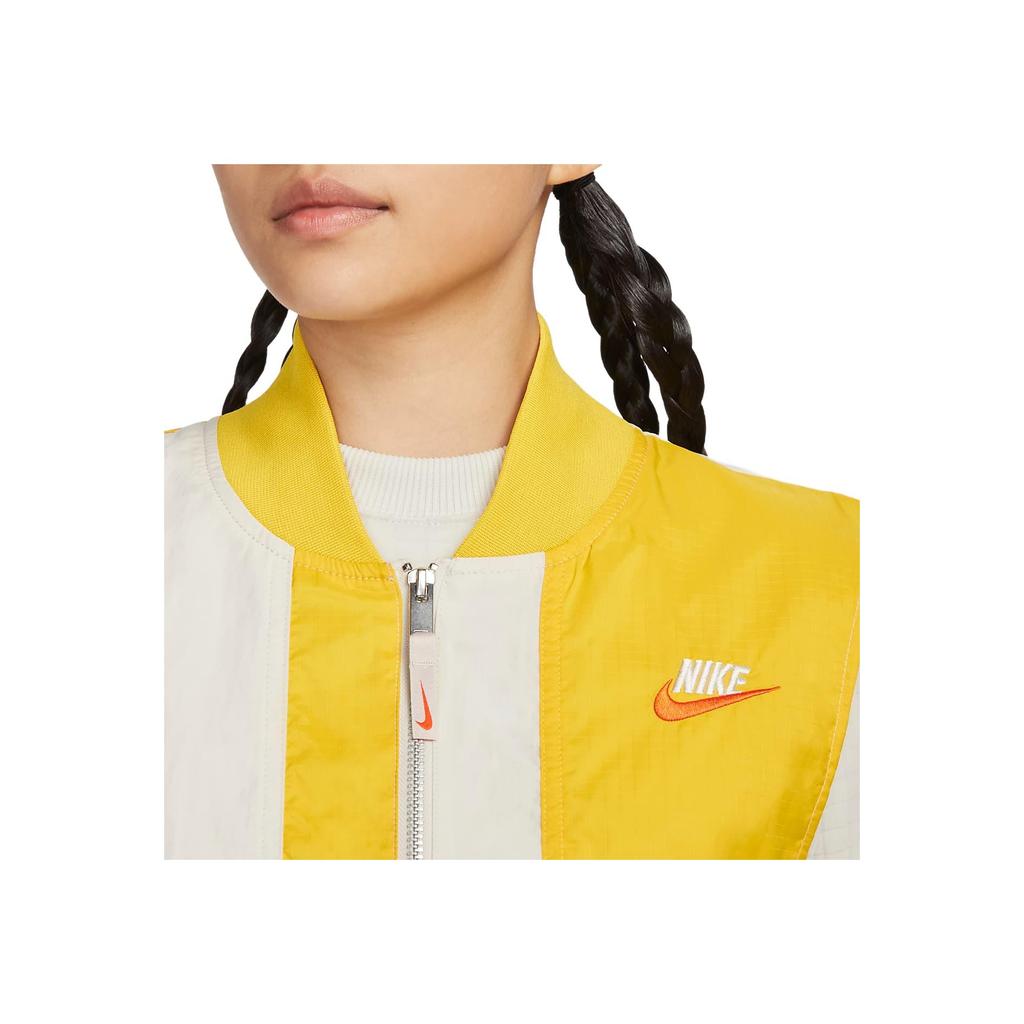 Nike Sportswear City Utility Color-Block Loose Sports Vest Women vests Light-Red Wood-Brown FN0650-104