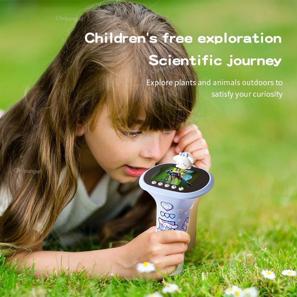 Chriyungel 1000X Handheld Digital Microscope for Kids STEM Science Toy with LED Light for Po Video Educational Toys Gift