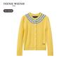 Teenie Weenie Kids' Girls' Fair Isle Knit Cardigan Sweater