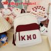 Childrens Educational Backpack Compact School Outdoor Breathable Nylon For Students With Letter Print
