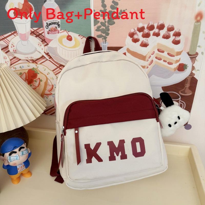 Childrens Educational Backpack Compact School Outdoor Breathable Nylon For Students With Letter Print