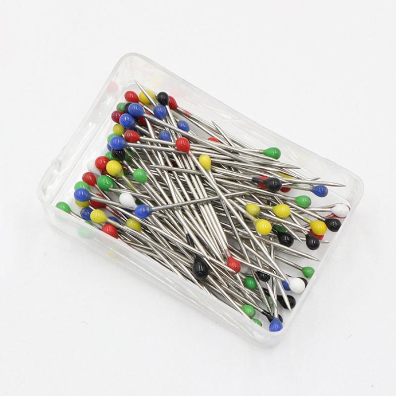 100Pcs 38Mm Sewing Pins Plastic Ball Multicolor Head Pins Straight Quilting Heads Pins Diy Crafts Sewing Fabric