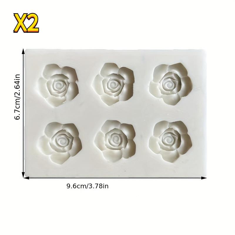 Cavity 3D Pink Shape Silicone Mold DIY Flower Fondant Chocolate Foam Jelly Cupcoffee Baking Tool Clay Plaster Resin Craft Mold