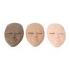 3PCS Eyelash Mannequin Head Removable Replaced Eyelids Eyelash Practice Head Model for Beauty