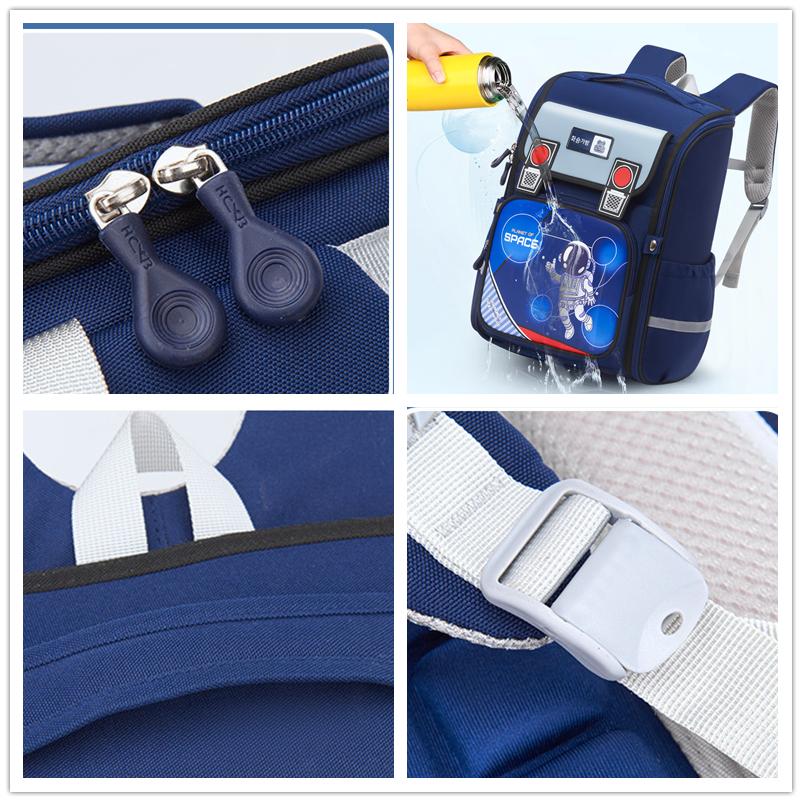 Astronaut Jongens Meisjes Schooltas Grote Capaciteit Oxford Stof Rugzak Voor Onderbouw Lichtgevend Mochilas Waterdichte Rugzak Met Rugbescherming Voor Kinderen