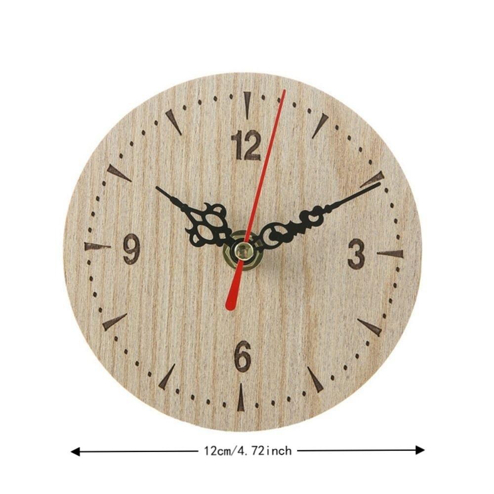 Round Hanging Clock Quiet Numerals Round Retro Clock Classic Wall Clock Home Use