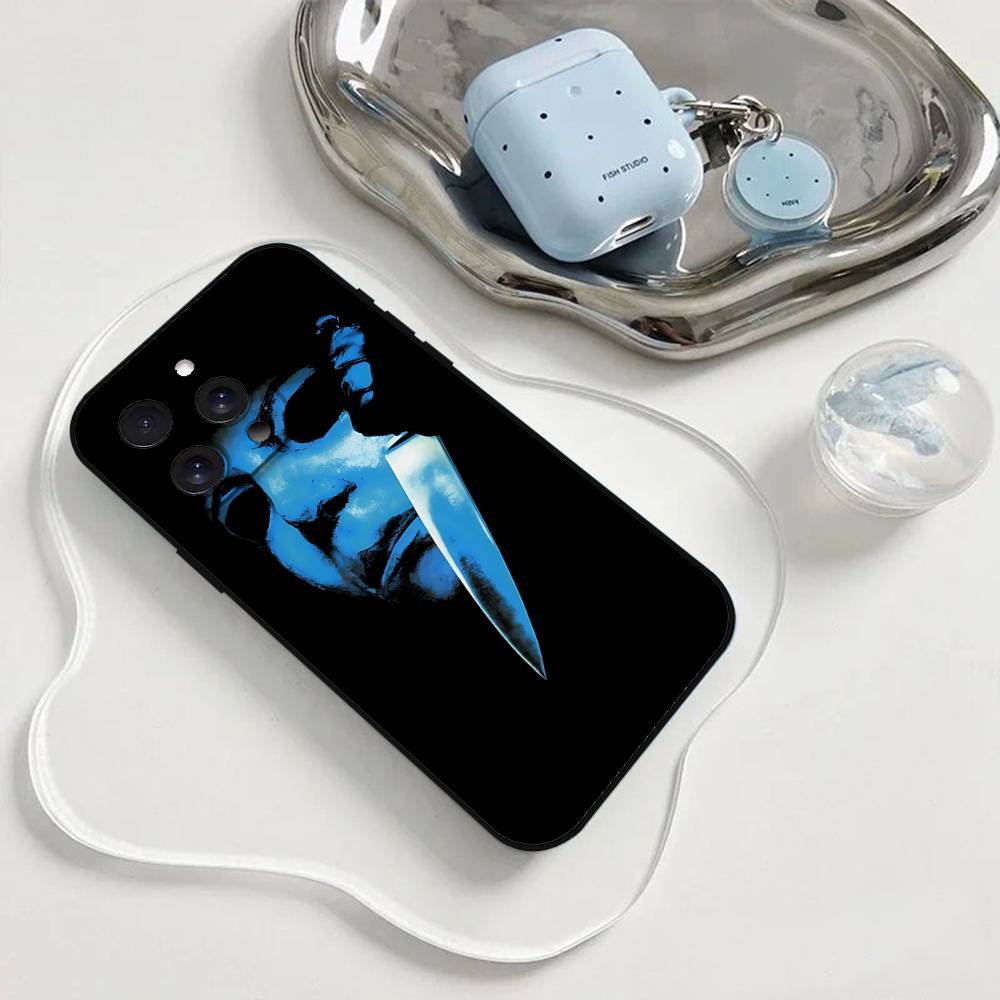Halloween Michael Myers Phone Case Phone Case For Iphone 17 16 15 11 13 14 Pro Max X Xr Xs Max 12mini Black Shell Cover Case