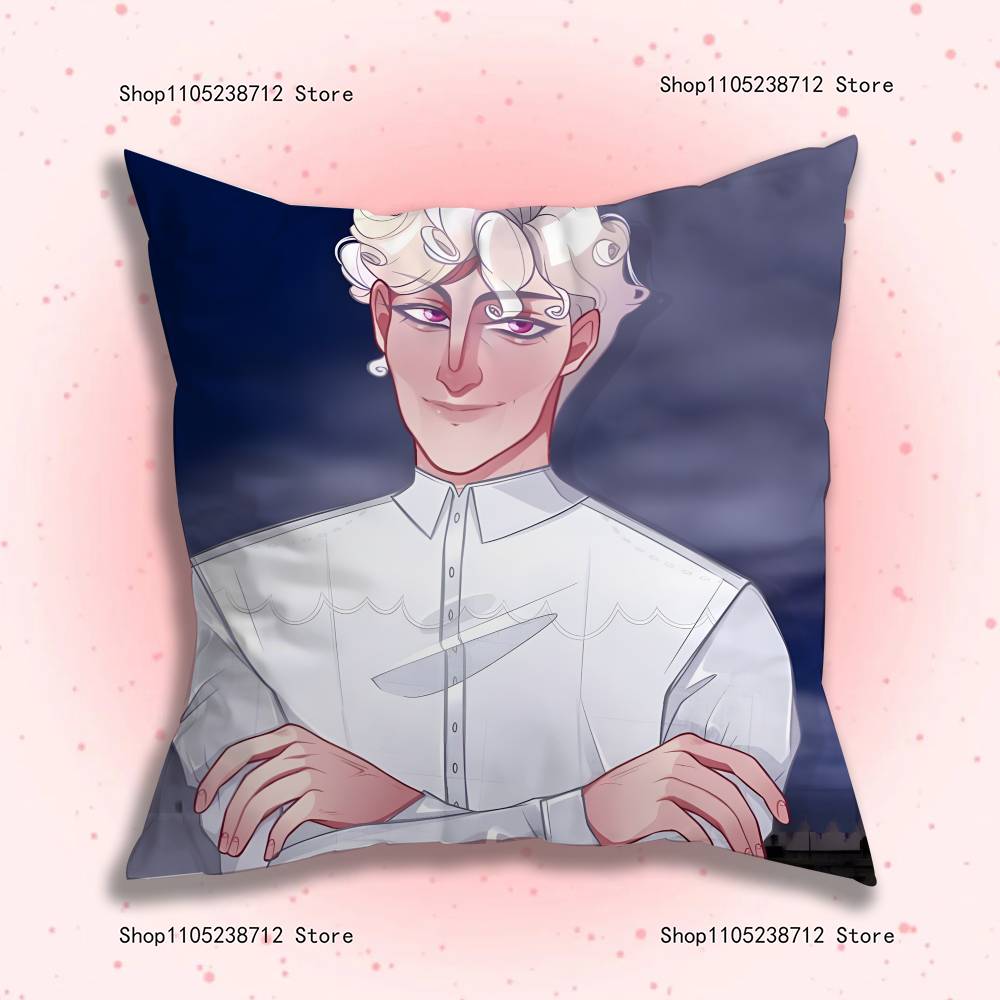 Game D-Dating K-Killmulator Pillow Covers Cartoon Sofa Decorative Home Double-Sided Printing Short Plush Cute Cushion Cover