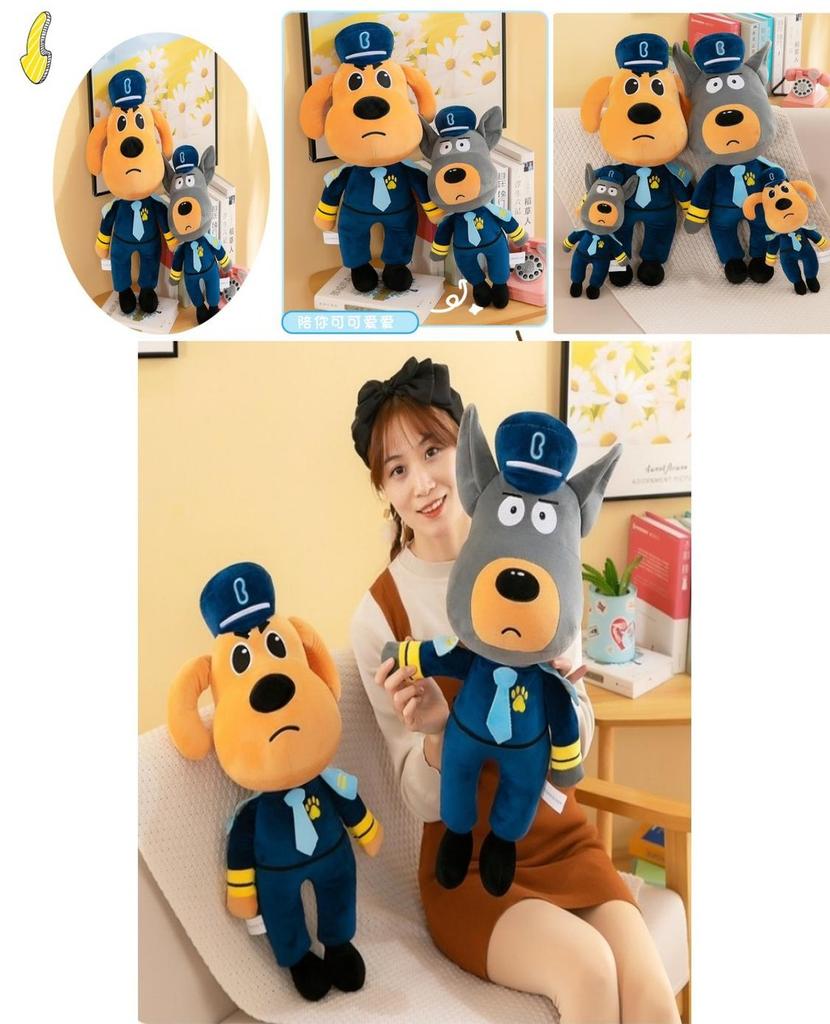 Sheriff Labrador Plüschtier Weiches und Kuscheliges Stofftier Gelb/grau 30cm 45cm 60cm