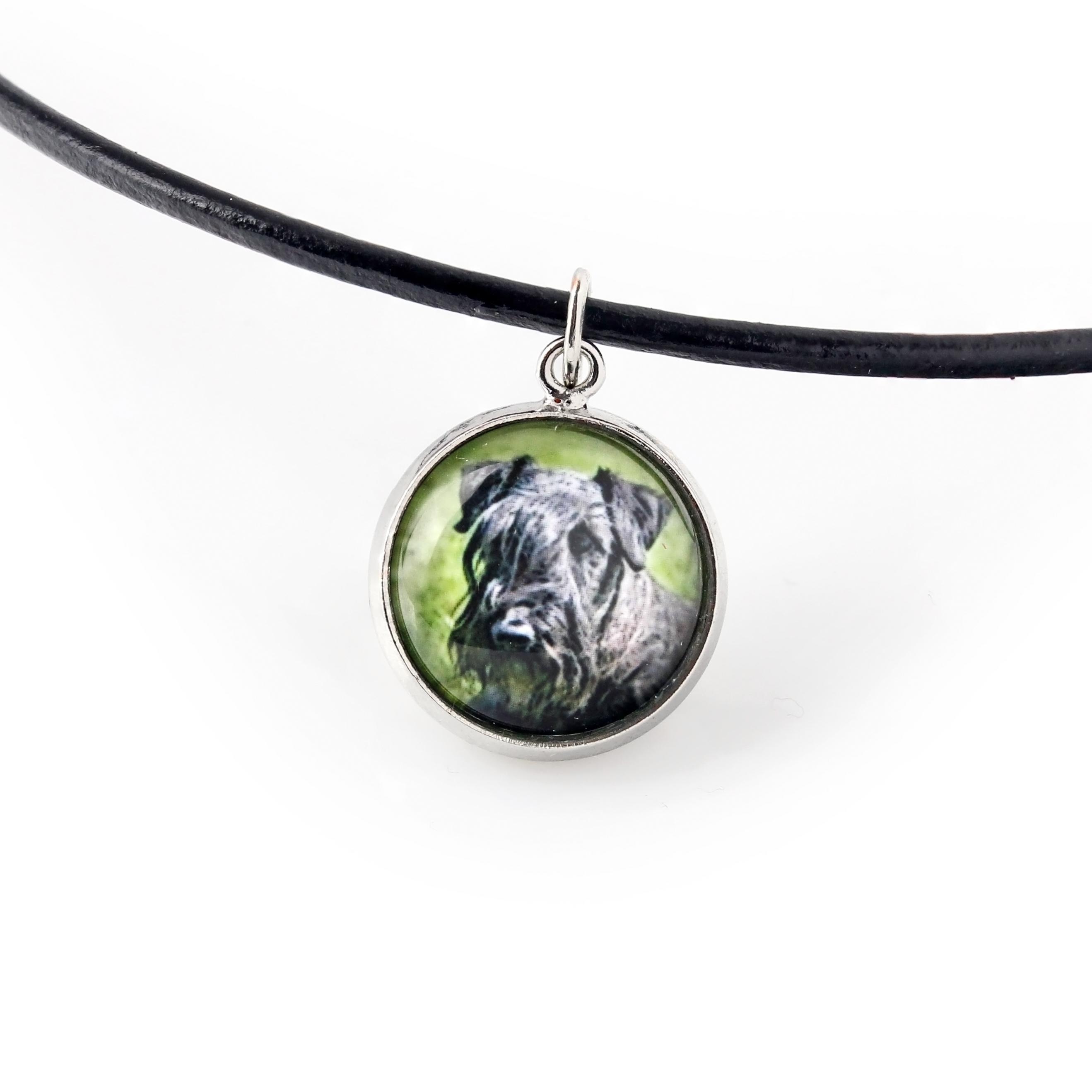 

Cesky Terrier, Czech Terrier, Bohemian Terrier - necklace pendant with your photo, handmade, handcrafted jewelry by Art-Dog brand срібний