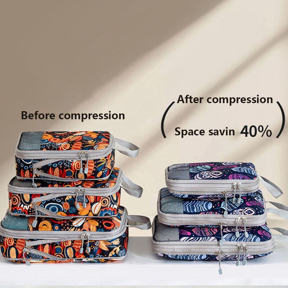 4pcs/set Large Capacity Compression Storage Bag Foldable Travel Packing Organizer Underwear