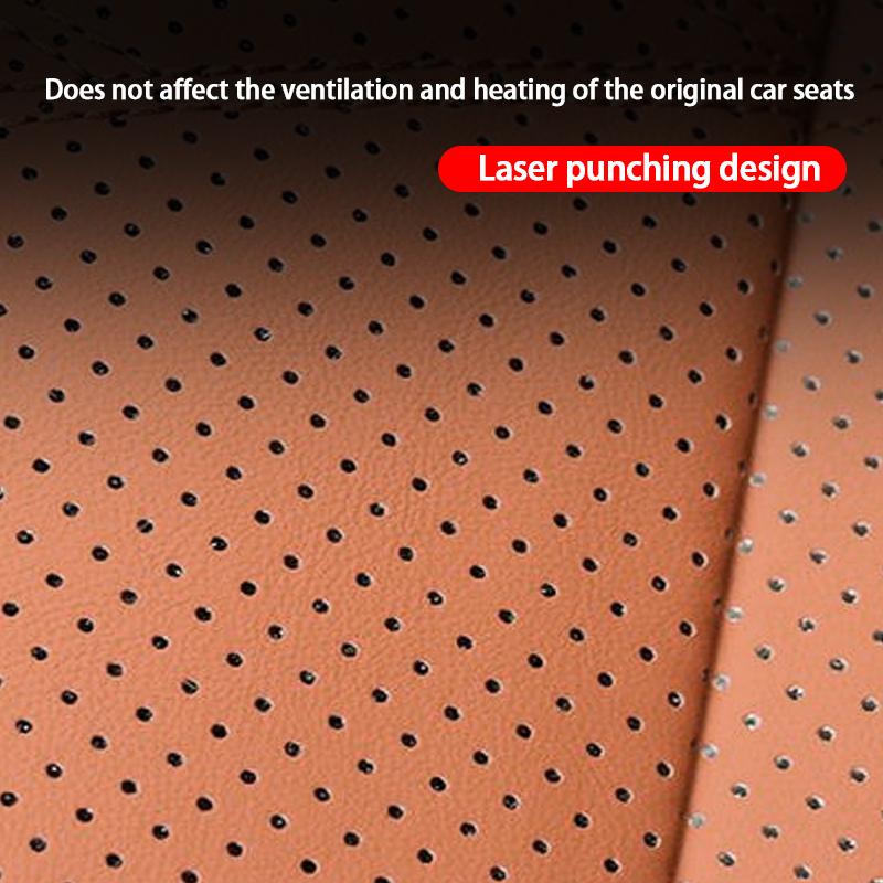 Car Seat Extended Footrest Driver and Passenger Leg Rest Universal Car Seat Cover Leather Breathable Non-slip Cars Seats Cover