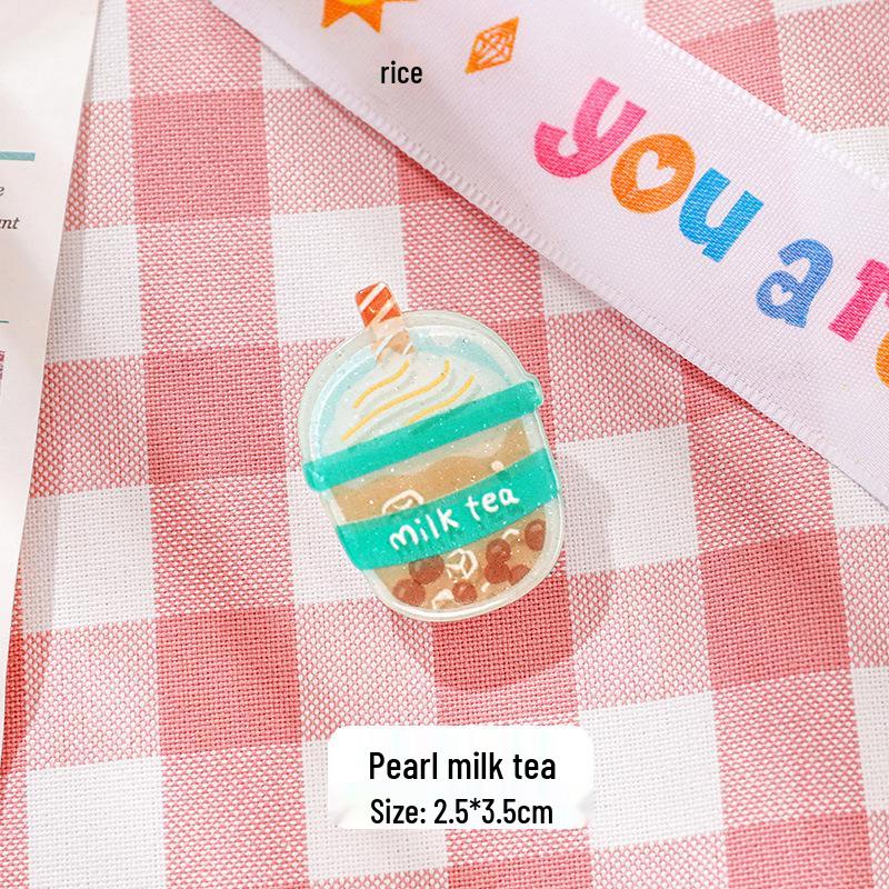 Cartoon Acrylic Drink Bottle Clip: Cute Student Stationery & Gift