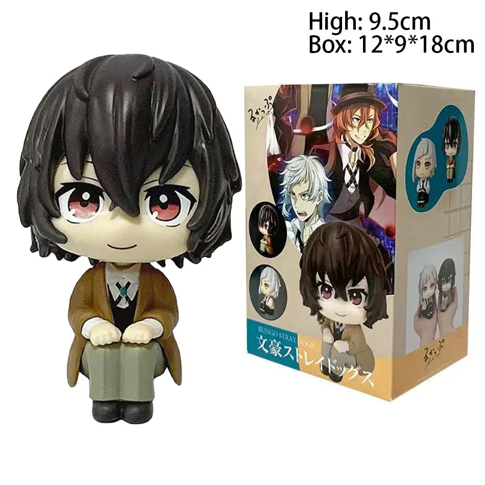În stoc Căutați Bungou Dogs Dazai Osamu Nakajima Atsushi Figurină de Acțiune Jucării Model PVC Colecție Păpușă Kawaii Versiune Q