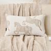 Lumbar Pillow Covers 12x20 inches, Double Sided Horse Pattern Chenille Jacquard Embroidered Decorative Throw Pillows Cover, Luxury Couch Cushion