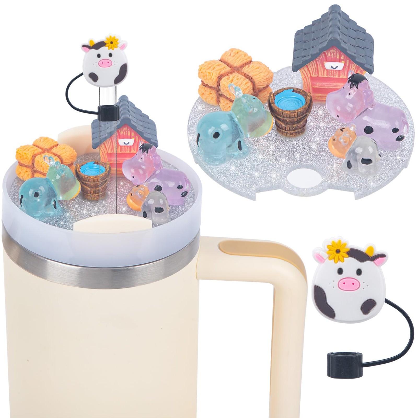 

Аксессуары для крышек для чашек Charm, Аксессуары для чашек Charm 40 Oz с силиконовой крышкой-соломинкой для стеклянных чашек