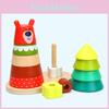 Wooden Stacking Toy For Toddlers With Bright Colors And Cognitive Development For Boys And Girls