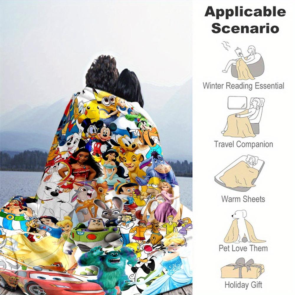 1pc, Mickey and Friends Blanket Soft Warm Throw Blankets, Living Room, Travel, Camping, Car Blankets