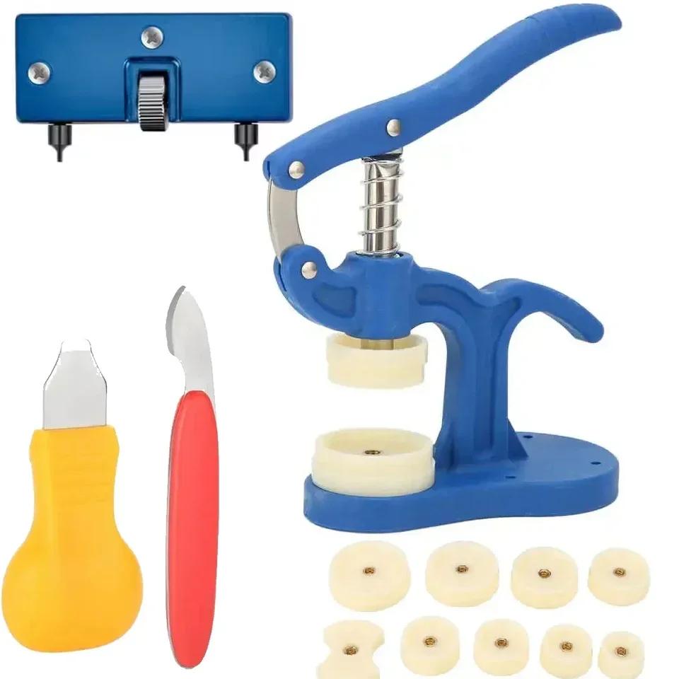 Watch Back Press Tool Set Nylon Prevent Slip Fitting Dies Nylon Watch Case Closer Watch Repair Tool Kit for Watchmaker 12pcs