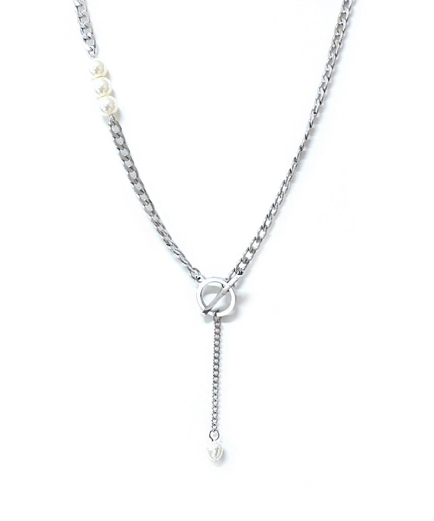 Hawha White Pearl Chain Choker