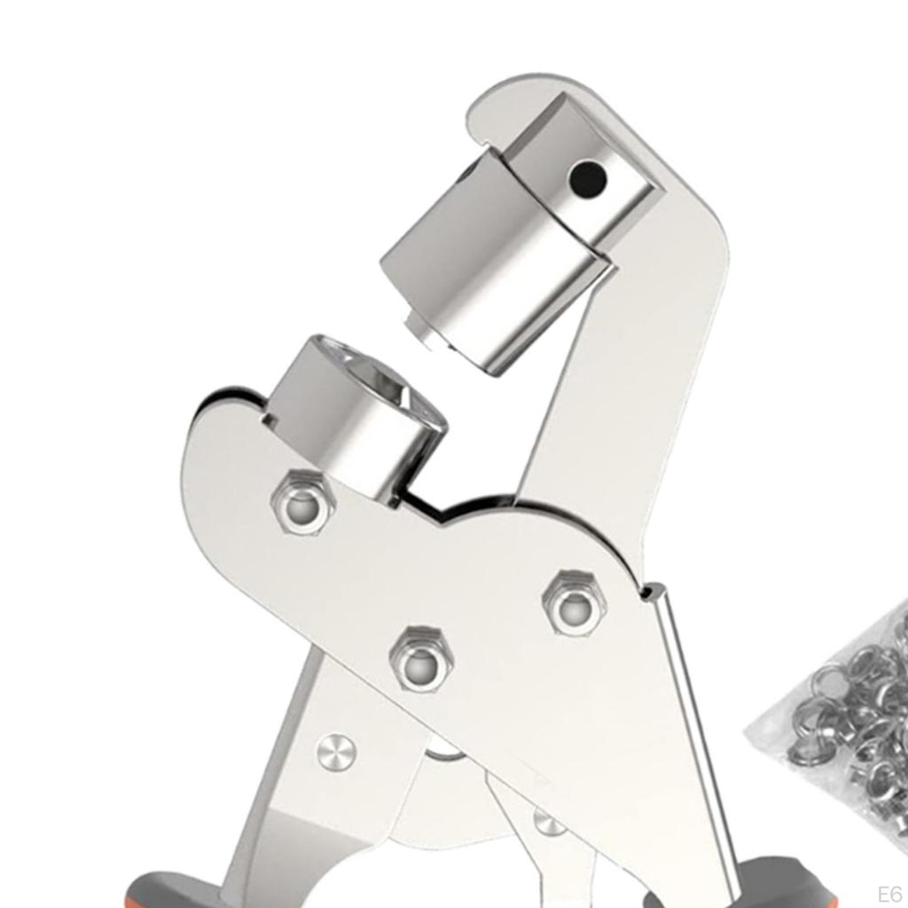 Grommets Hole Punch Plier Set Grommet Press Kit Anti Skid Portable with 6mm for DIY Craft