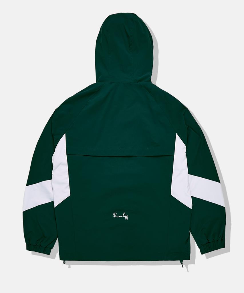 Coralian Runoff Nylon Hoodie Anorak Green