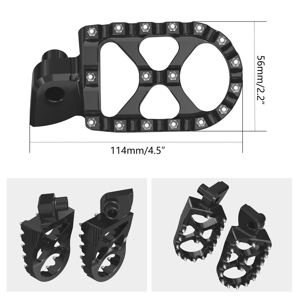 NICECNC For Husqvarna TE 300 FE 250 FE 350 FE 450 FE 501 TC 250 2014-2016 For Yamaha YZ125 YZ250 1998-2023 Foot Pegs Footrest
