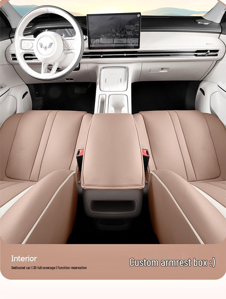 Wuling Bingo S Perforated Leather Wear-Resistant Cute Cartoon Full Coverage Car Seat Cushion