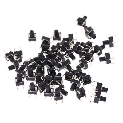 50Pcs 6*6*8Mm Tactile Push Button Switch Tact Switch Micro Switch 4-Pin
