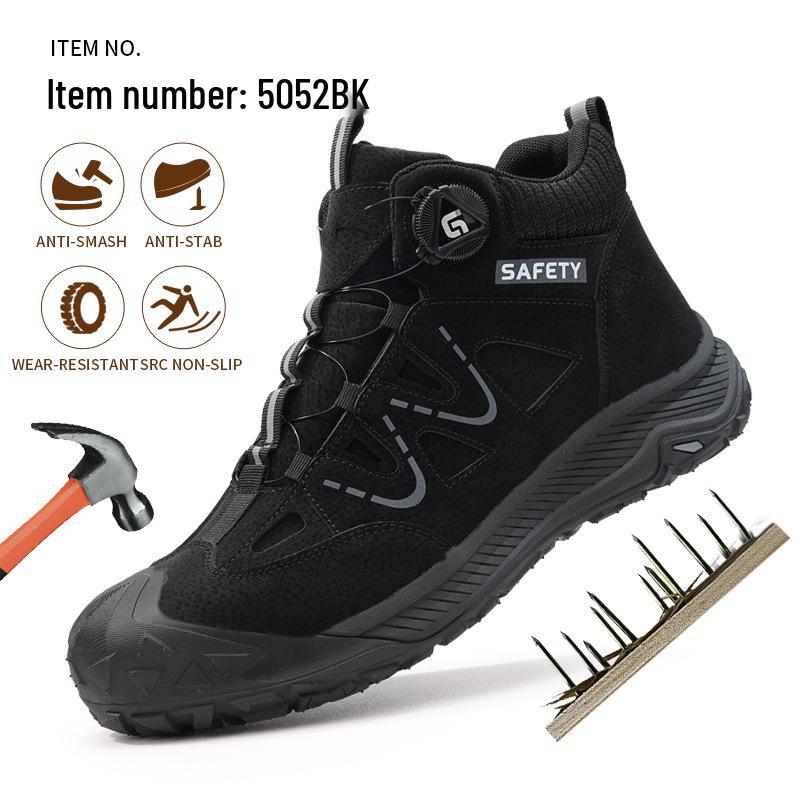 Fleece-Lined Safety Shoes: Lightweight, Anti-Smash, Anti-Puncture, Kevlar Sole for Long Standing Comfort