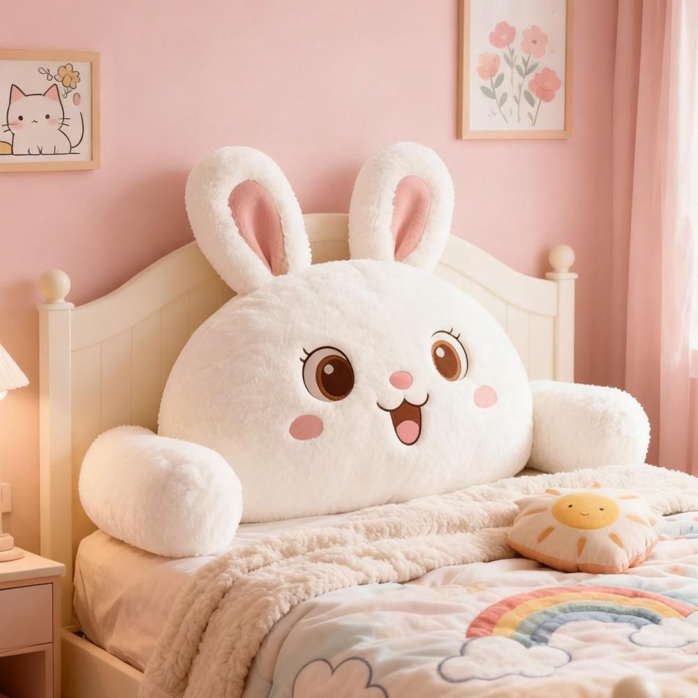 Soft Upholstered Bedside Cushion - Washable Tatami Style for Kids' Bedroom