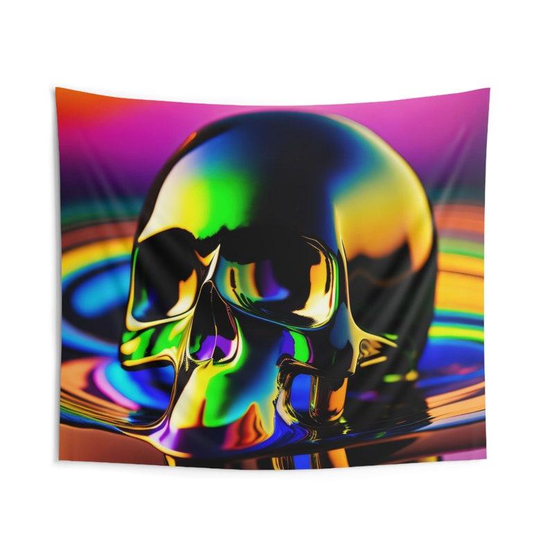 skeleton tapestry 75x100