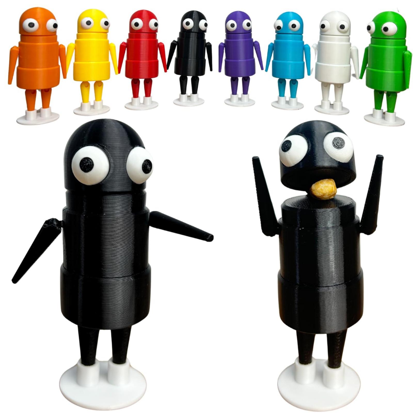 

Модели персонажей, напечатанные на 3D-принтере, коллекционные шарнирные модели игр ужасов, подходят для подарков фанатам чёрный