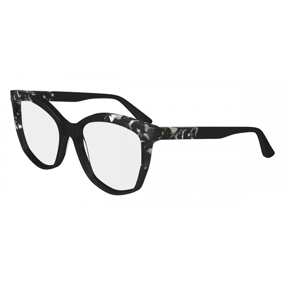 Karl Lagerfeld Women Eyeglasses Kl6154 013 Black/Marble Black/55-16-140