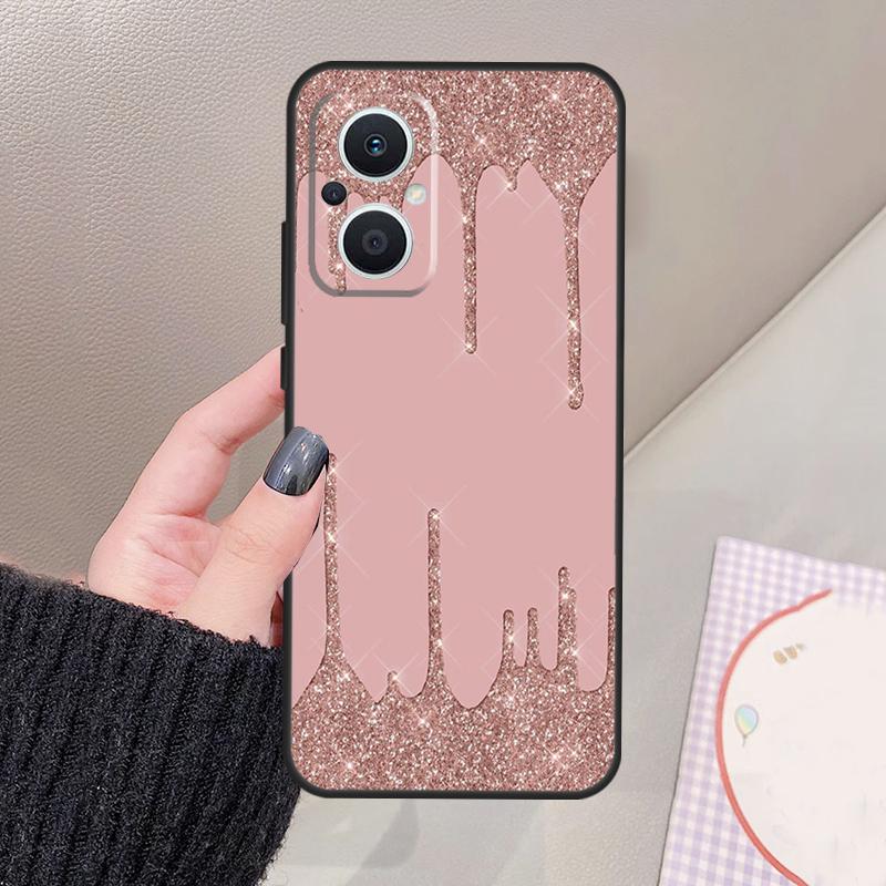 Love Rose Gold Style Funda For OPPO Reno 13 11 12 14 Pro 13F 14F 12F 11F 7 8 Lite OPPO Find X5 X6 X8 X9 Pro Case