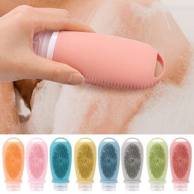 Cometic için 100ML Dağıtım Şişesi Silikon Seyahat Şişesi Sızdırmaz Doldurulabilir Sıvı Şişe