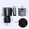 Car Cup Holder Phone Mount Multifunctional Cell Adapter Easily Install Black Holds Mug