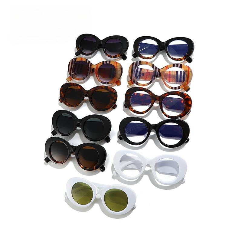 Vintage Oversized Round Glasses for Women Luxury Brand Designer Anti Blue Light Blocking Eyeglasses Rivet Optical Frame